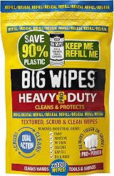 Big Wipes Heavy Duty Pro+ Hand Wipes x100 Refill Pouch