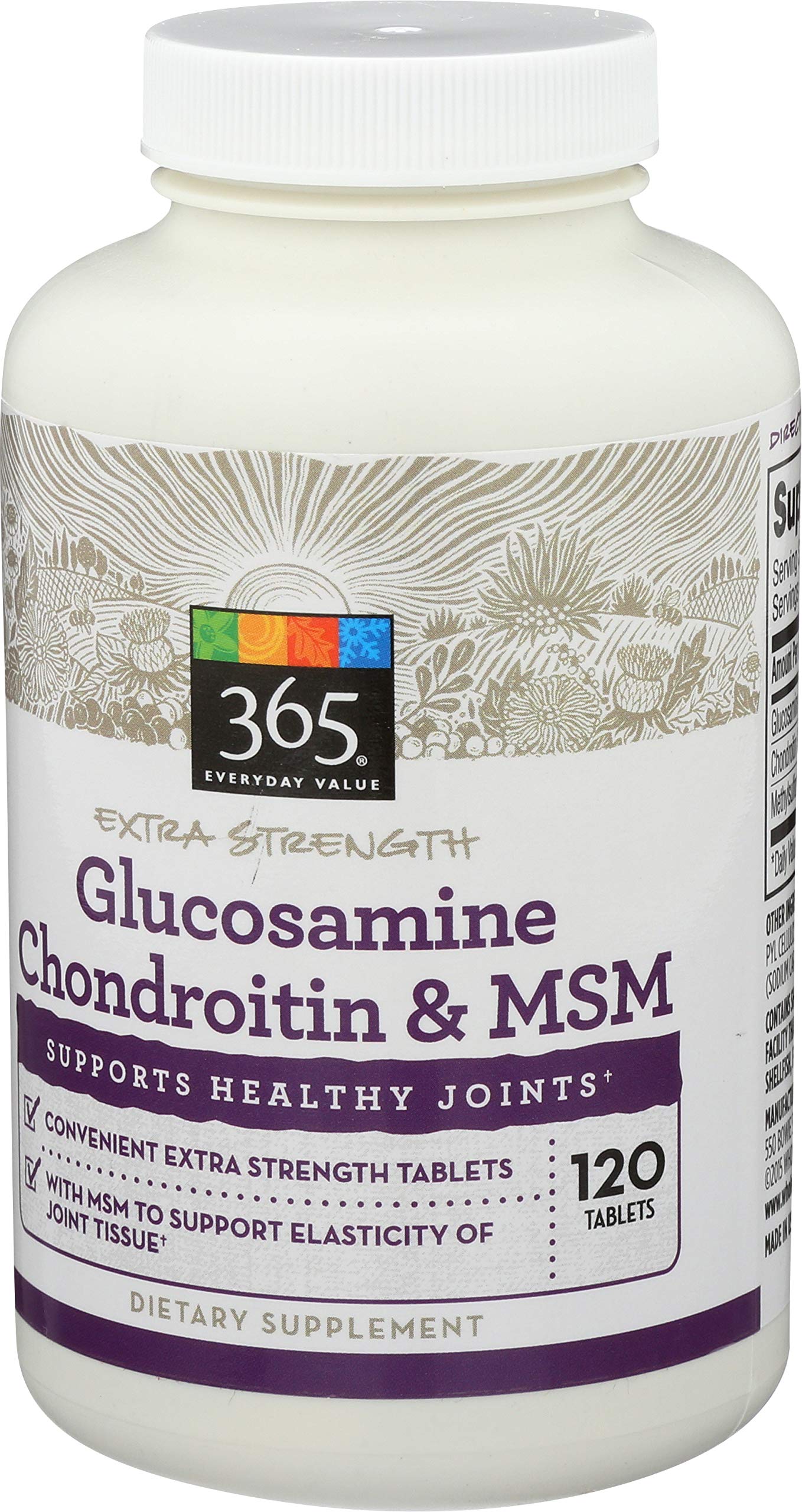 365 Everyday Value, Glucosamine Chondroitin & MSM, 120 ct Buy Online