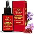 PRANA Saffron Brightening Vitamin C Serum - Hydrating Face Serum with Ayurvedic Ingredients - Blue Lotus, Vetiver, Sandalwood & Saffron - Glowing Skin Serum for Radiant, Even Tone (30ml)