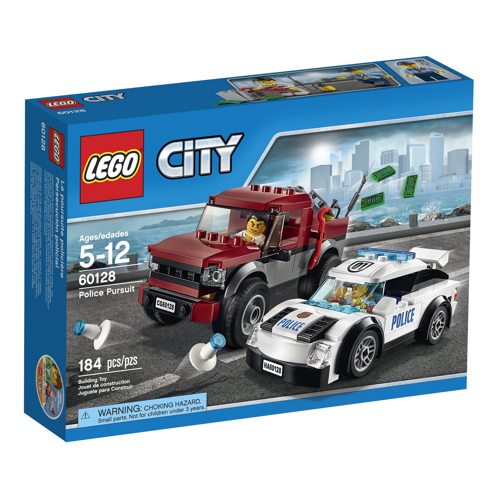 Kit de persecución policial LEGO City Police (184 piezas)