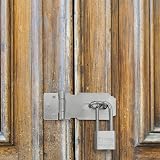 Saerryor Door Hasp and Staple with Padlock Heavy Duty Shed Lock Hasp view 5