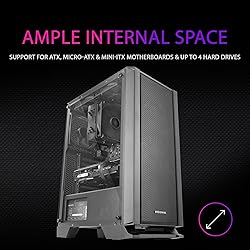 Mars Gaming MC-Master, ATX PC Case, Metal-Mesh