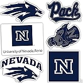 Desert Cactus University of Nevada Reno Sticker Wolf Pack Sticker Vinyl Decals Laptop Water Bottle Car Scrapbook Sheet T2 (Type 2)