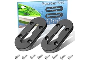Seaperk Kayak Gear Track, Kayak Low Profile Track, Kayak Rail, Kayak Accessories Mount Track, Compatible for Fishing Rod Holder, Fish Fider, Cup Holder, Anchor Cleats