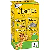 Cheerios Cereal Pouches, Whole Grain Oats, Gluten Free, 8 ct, 7.36 oz | Single-Serve Pouches, No Artificial Flavors or Colors, Ideal for Lunchboxes, Backpacks &amp; Road Trips