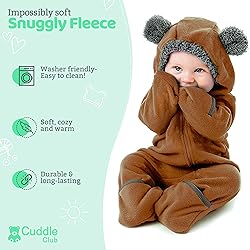 Fleece Baby Bunting Bodysuit – Infant One Piece