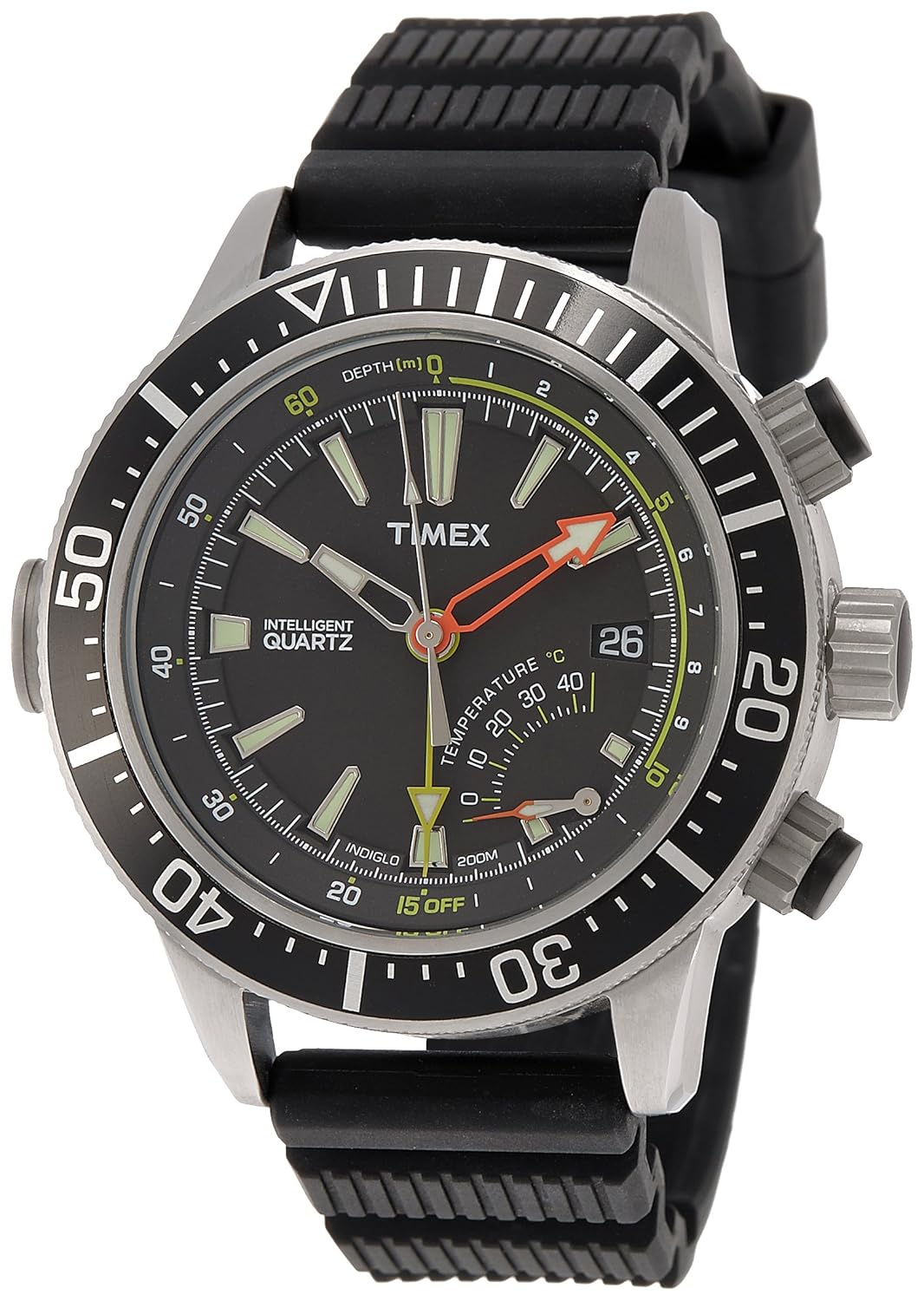Buy Timex Intelligent Quartz Chronograph Black Dial Men's Watch