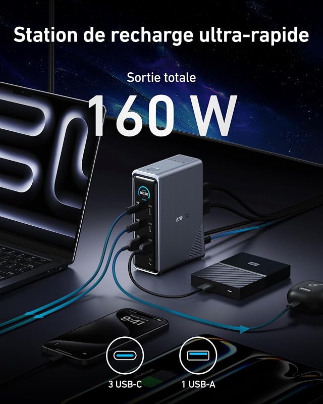 Prime Station d'accueil 160W 14 Ports