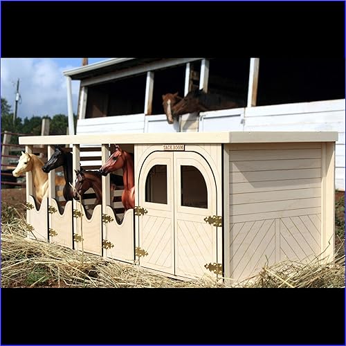 Amazon Com Toy Horse Stable 4 Stalls And Tackroom Fits Breyer