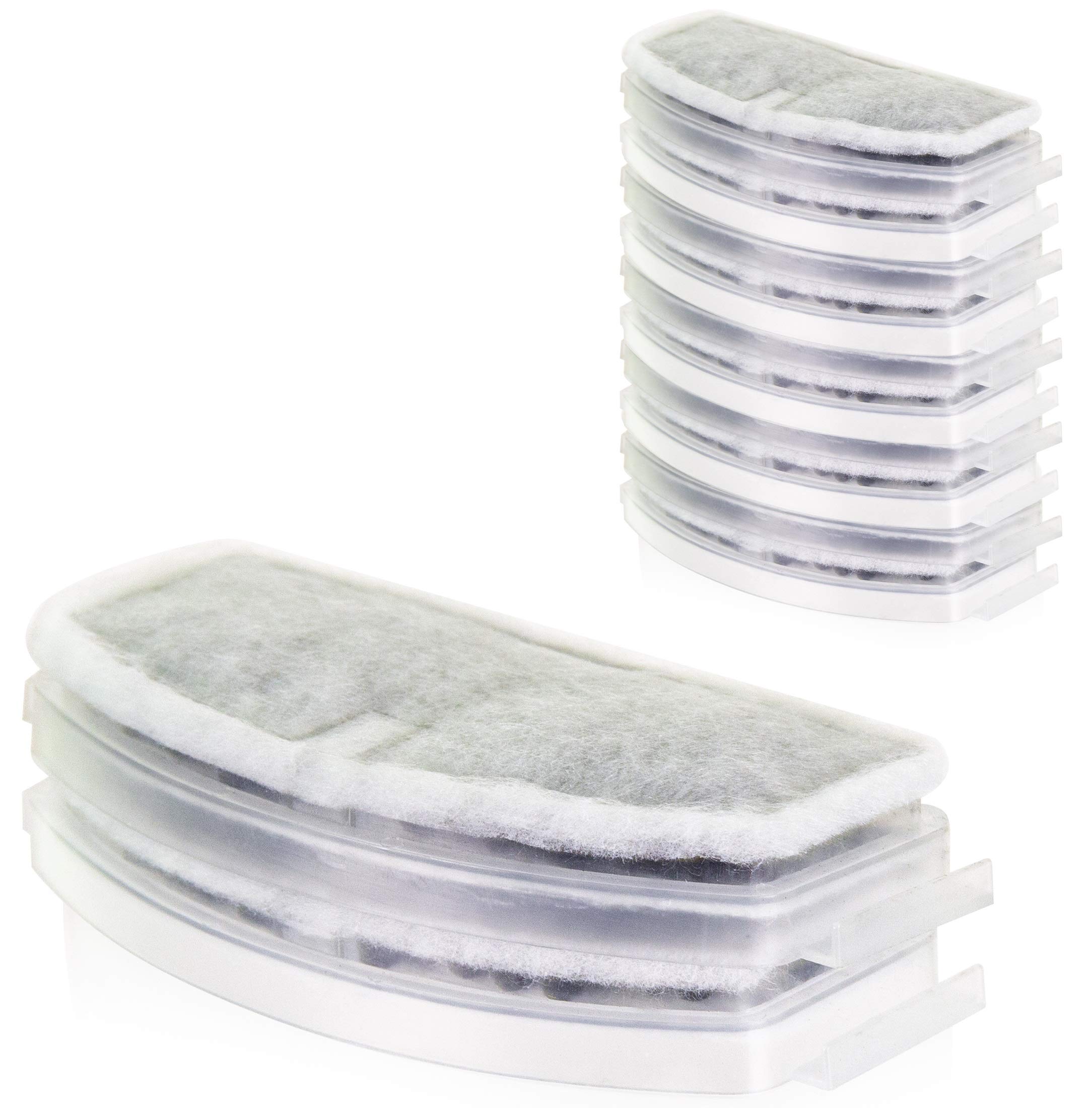 Tatzenglück 12 Pack Replacement Activated Carbon Filter for Pet Water Fountain Also Compatible with Europet Bernina, EBI, Mango and Cascade