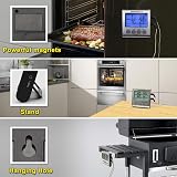 ThermoPro TP17 Digital Meat Thermometer Dual Probes Large Backlit LCD Oven Grill view 6