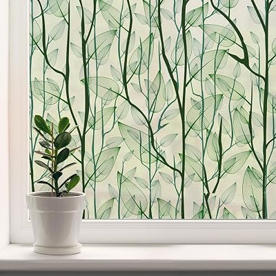 dktie Window Privacy Film No-Glue Static Cling Frosted 44.5x200cm