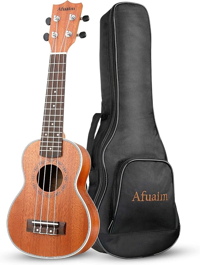 Afuaim Concert Ukulele Matte Sapele Ukelele Kit for Starter and