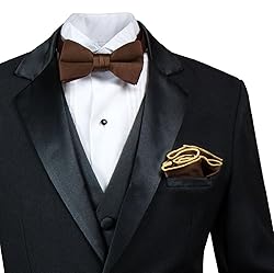 Spring Notion Boys' Satin Bow Tie and Handkerchief