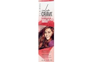 Clairol Color Crave Temporary Hair Makeup, Brilliant Ruby Hair Color, 1 Count