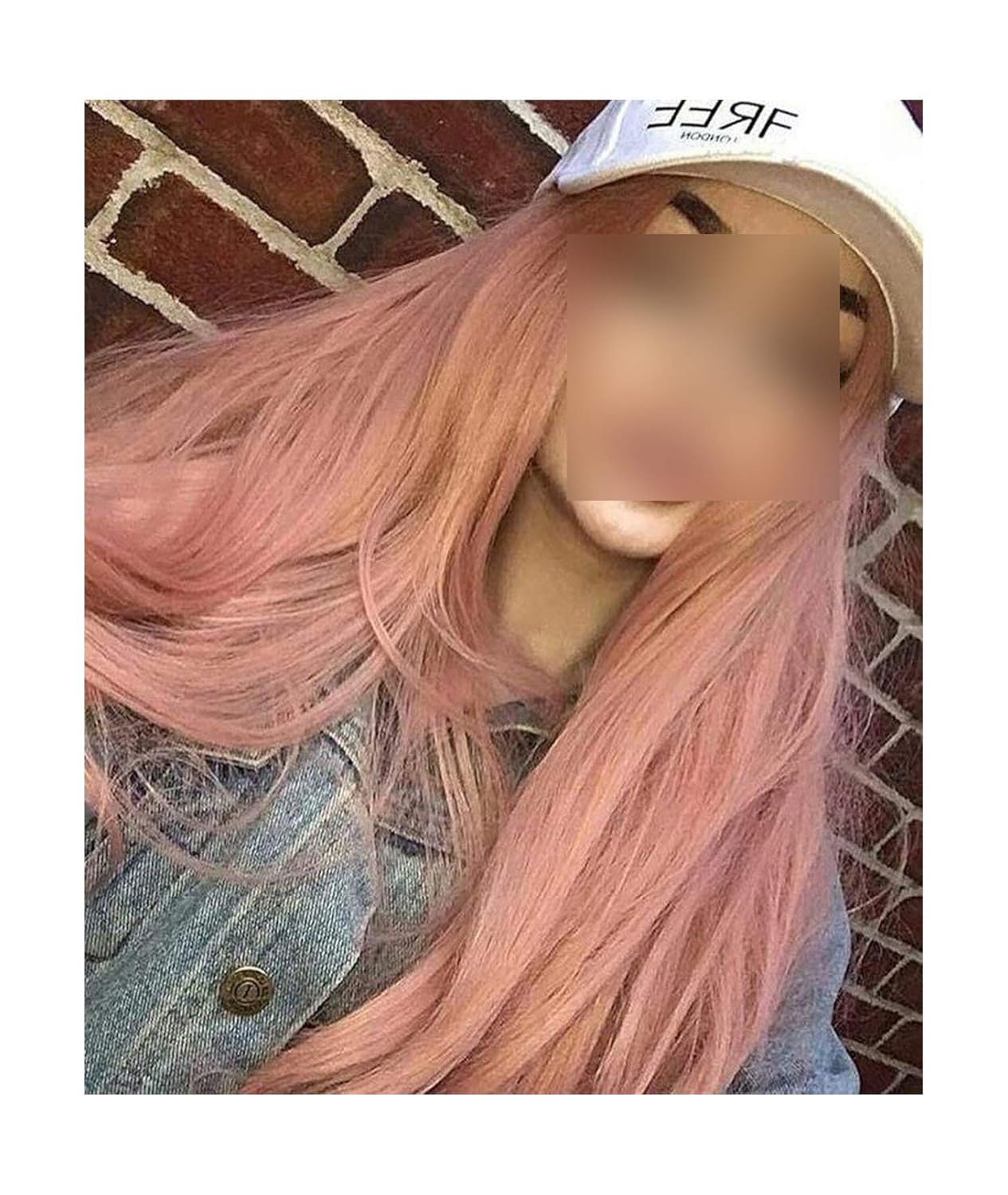Amazon Com Fantasy Synthetic Lace Front Wigs Rose Gold