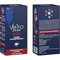 Vetro Power Auto: Rain Water & Oil Repellent Glass Protection Kit 80ml | Hydrophobic Nano Coating Spray | Waterproof Rainproof Coat for Car Windshield Mirror & Windows