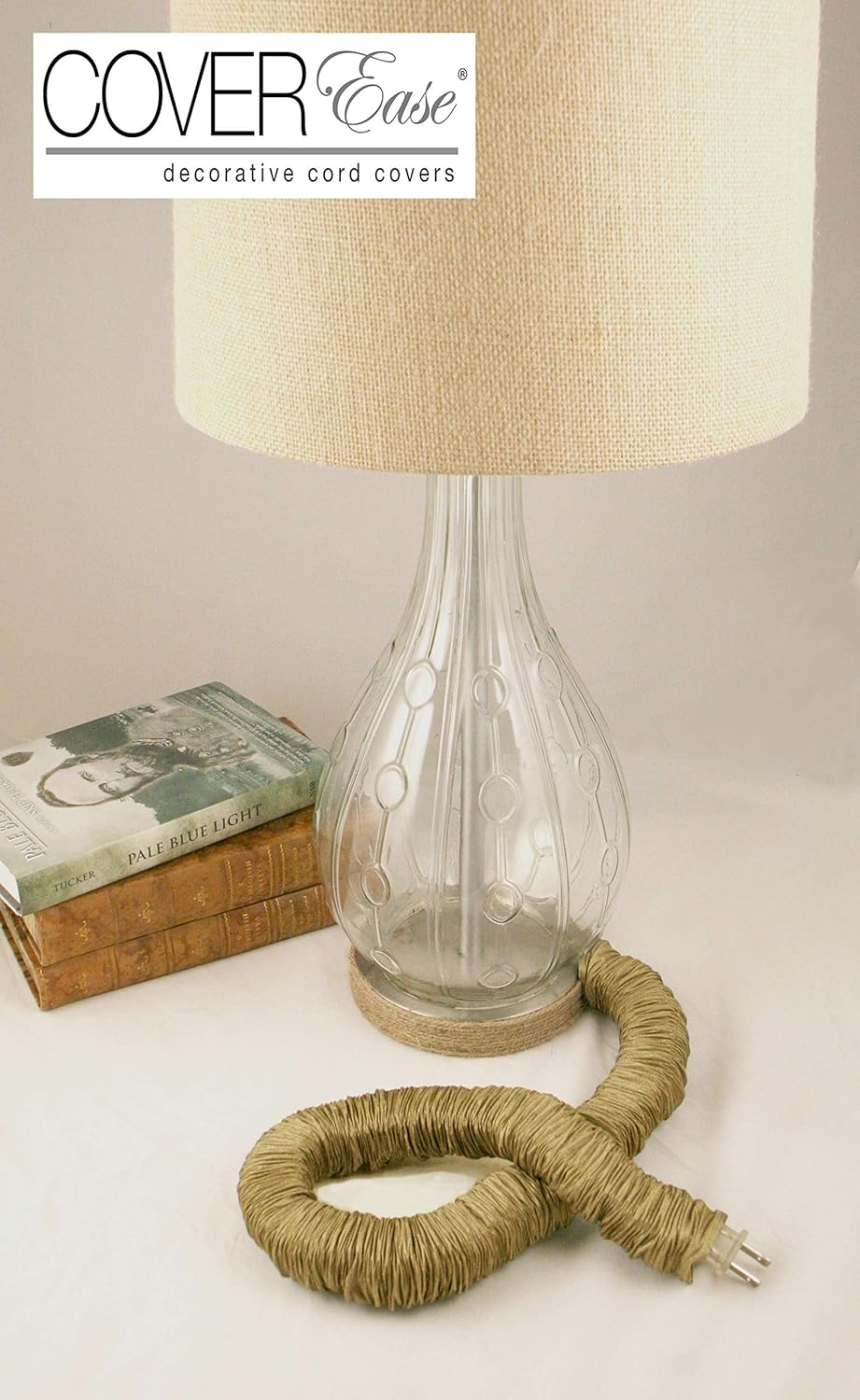 Binnenverlichting Dark Gold Silk Like Cover Ease Lamp Cord Cover