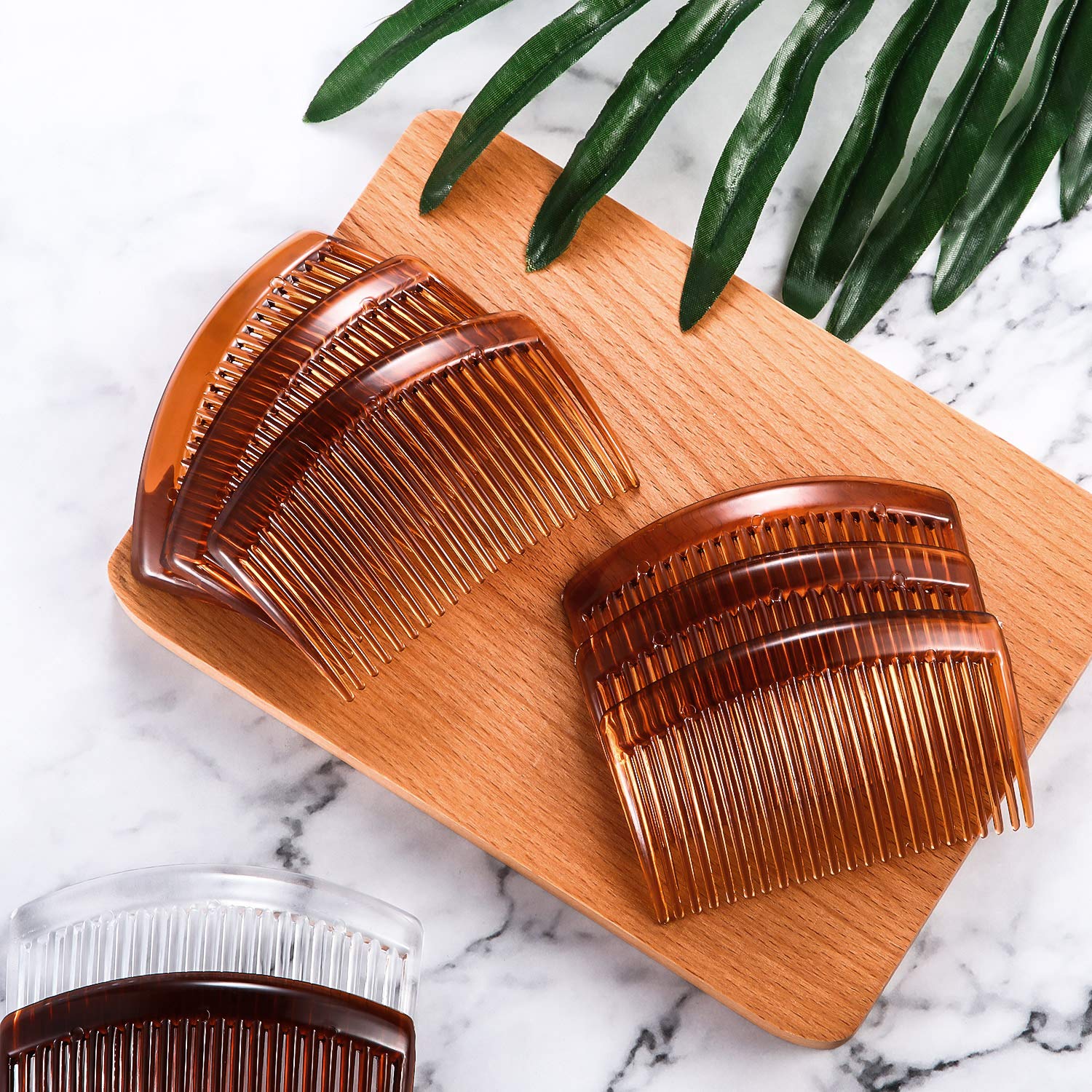24 Pieces Hair Comb Plastic Hair Side Combs Straight Teeth Hair Clip Comb Bridal Wedding Veil Comb for Fine Hair : Beauty