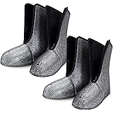 Ramede 2 Pairs Winter Snow Boot Liners for Men 11.4" x 4.5" x 10" Warm Boot Socks with Aluminum Film Waterproof Boots Liners for Cold Weather, Insulating Winter, Hunting, Work(Men's 10)