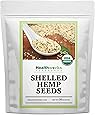 Healthworks Shelled Hemp Seeds Organic (32 Ounces / 2 Pounds) | Premium & All-Natural | Canadian or European Sourced | Contains Omega 3 & 6, Fiber and Protein | Great with Shakes, Smoothies & Oatmeal