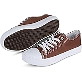 hello basics Canvas Shoes for Women Casual Low Top Sneakers Fashion Womens Tennis Shoes for Everyday Wear