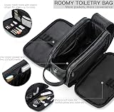 Elviros Water-Resistant PU Leather Toiletry Bag Men Large Travel Organizer view 2