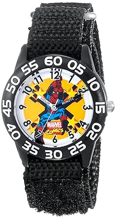 Marvel Kids W001719 Spider-Man Analog Display Analog Quartz Black Watch