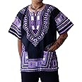 DA'IKI Dashiki Cotton Shirt African Tribal Kaftan Boho Caftan Unisex