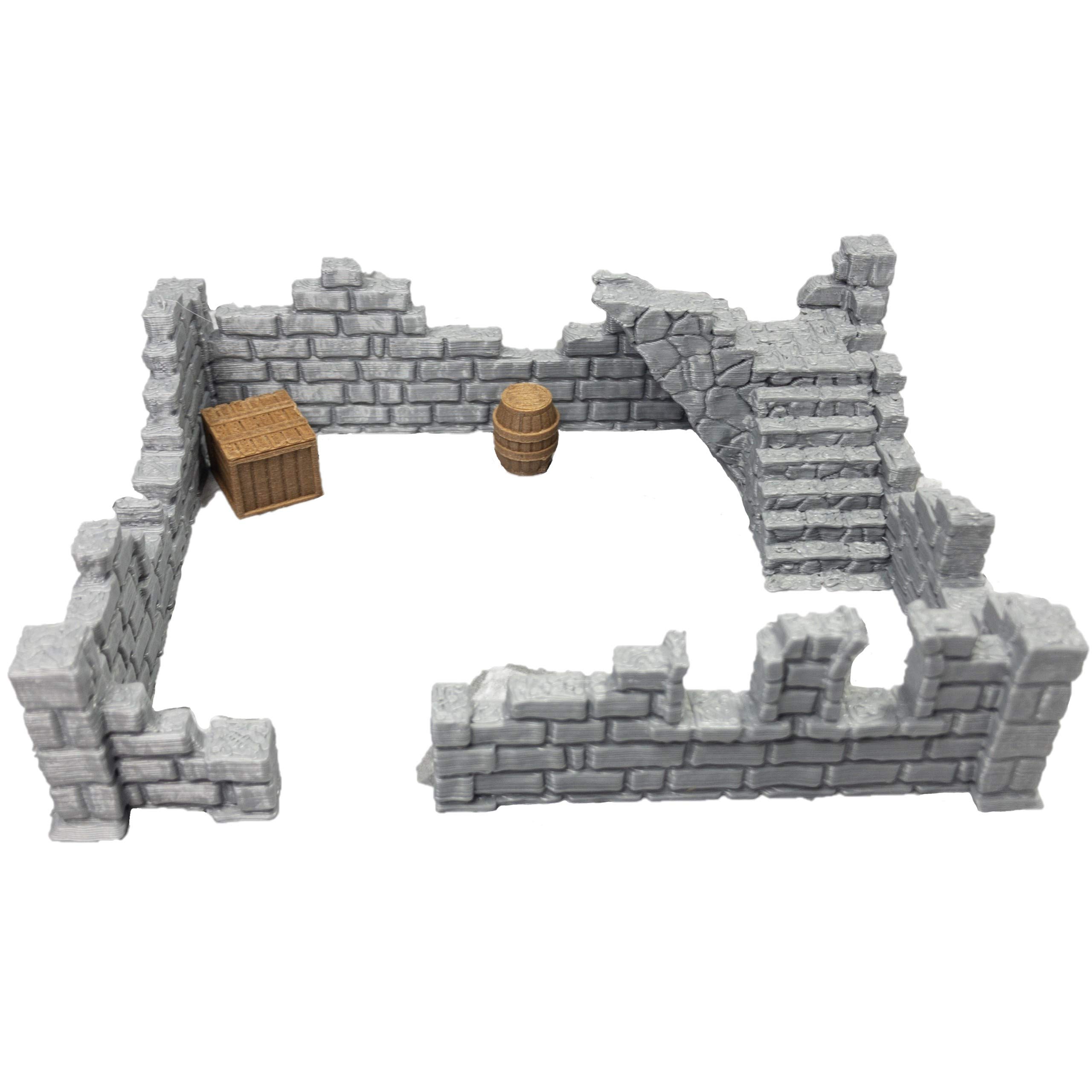 Building Ruins Set 4 - 28mm Gaming Terrain