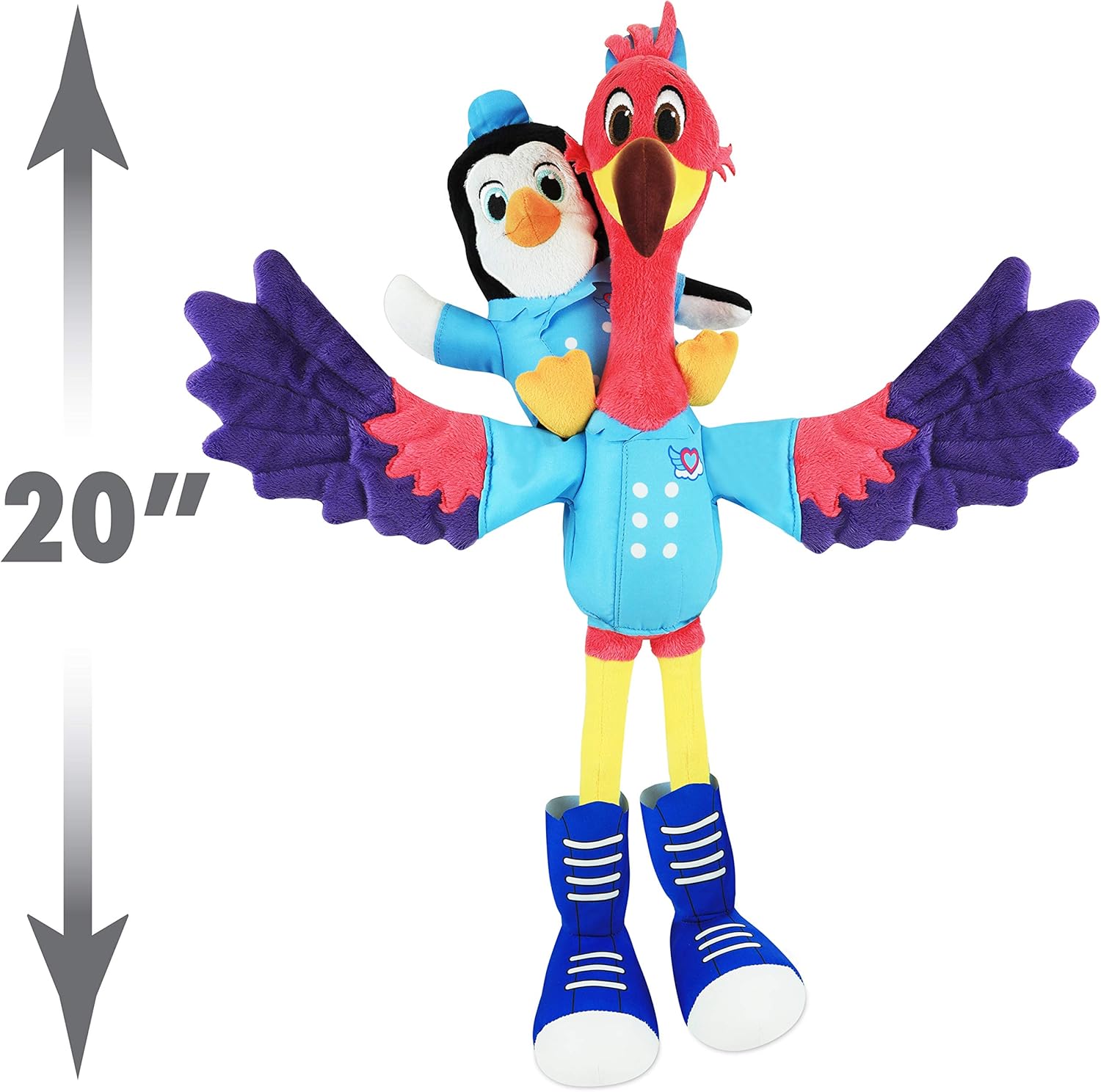 Disney Jr T.O.T.S. Junior T.O.T.S. Pip & Freddy 20-Inch Plush,  Exclusive, Multi-Color: Toys & Games