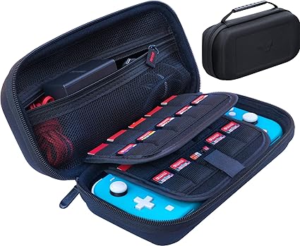 Amazon Butterfox 大型キャリングケース Nintendo Switch Lite用 壁充電器 Acアダプター ゲーム19個 マイクロ Sdカードホルダー2個 スイッチライトアクセサリー収納 ブラック Butterfox パソコン 周辺機器 通販