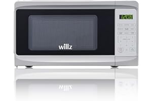 Willz Countertop Small Microwave Oven, 6 Preset Cooking Programs Interior Light LED Display 0.7 Cu.Ft 700W White WLCMD207WE-07