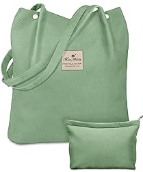 Miss Adola Aesthetic 2 Pack Corduroy Tote Bag