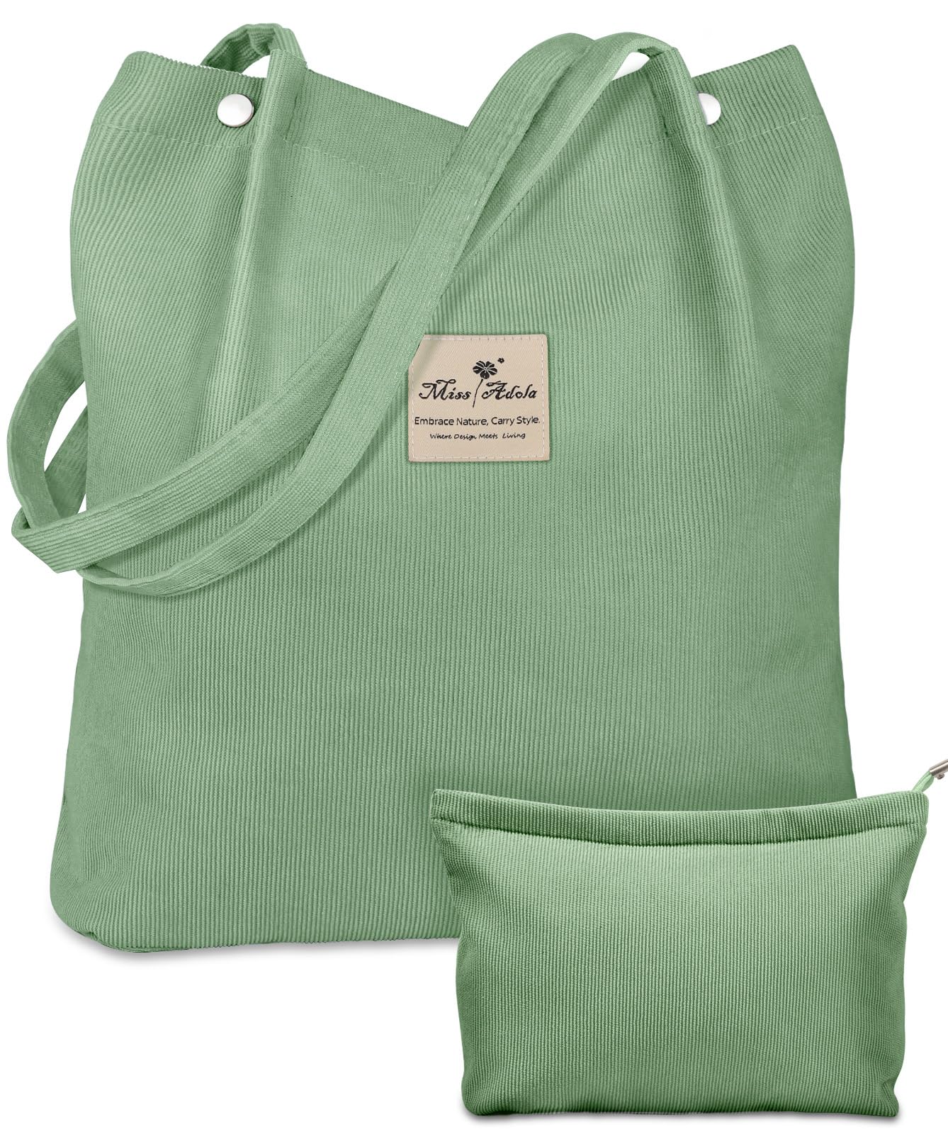 Miss Adola Aesthetic 2 Pack Corduroy Tote Bag