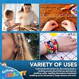 SOL 500pcs Pony Beads for Jewellery Hair Braids 6x9mm Assorted Colours view 6