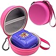 LeoTube Hard Carrying EVA Case Compatible with Bitzee Digital Pet Interactive Virtual Toy, Storage Travel Holder for Bitzee Virtual Electronic Pets and Accessories (Case Only) (Pink)