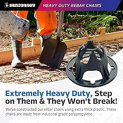 Sandbaggy Plastic Rebar Support Chairs - Elevates