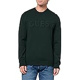 GUESS mens Eco Long Sleeve 3d Logo Sweater