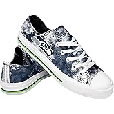 FOCO Seattle Seahawks NFL Womens Low Top Tie Dye Canvas Shoes - 7
