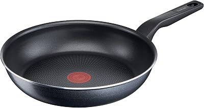 Tefal C38506 XL Force - Sartén de 28 cm, revestimiento antiadherente, resistente, señal térmica, base difusa, forma extragrande, mango estable, color negro