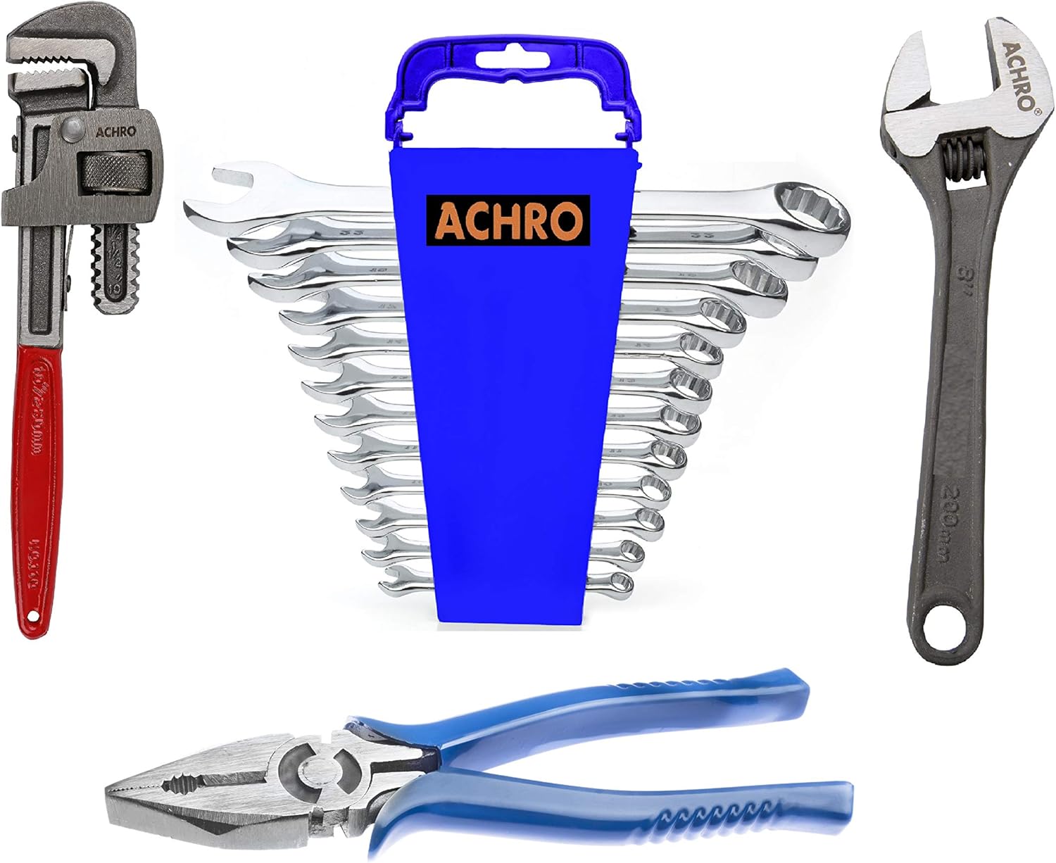 ACHRO Multi Purpose Tool Kit Set (Contains 12 Piece Combination Spanner