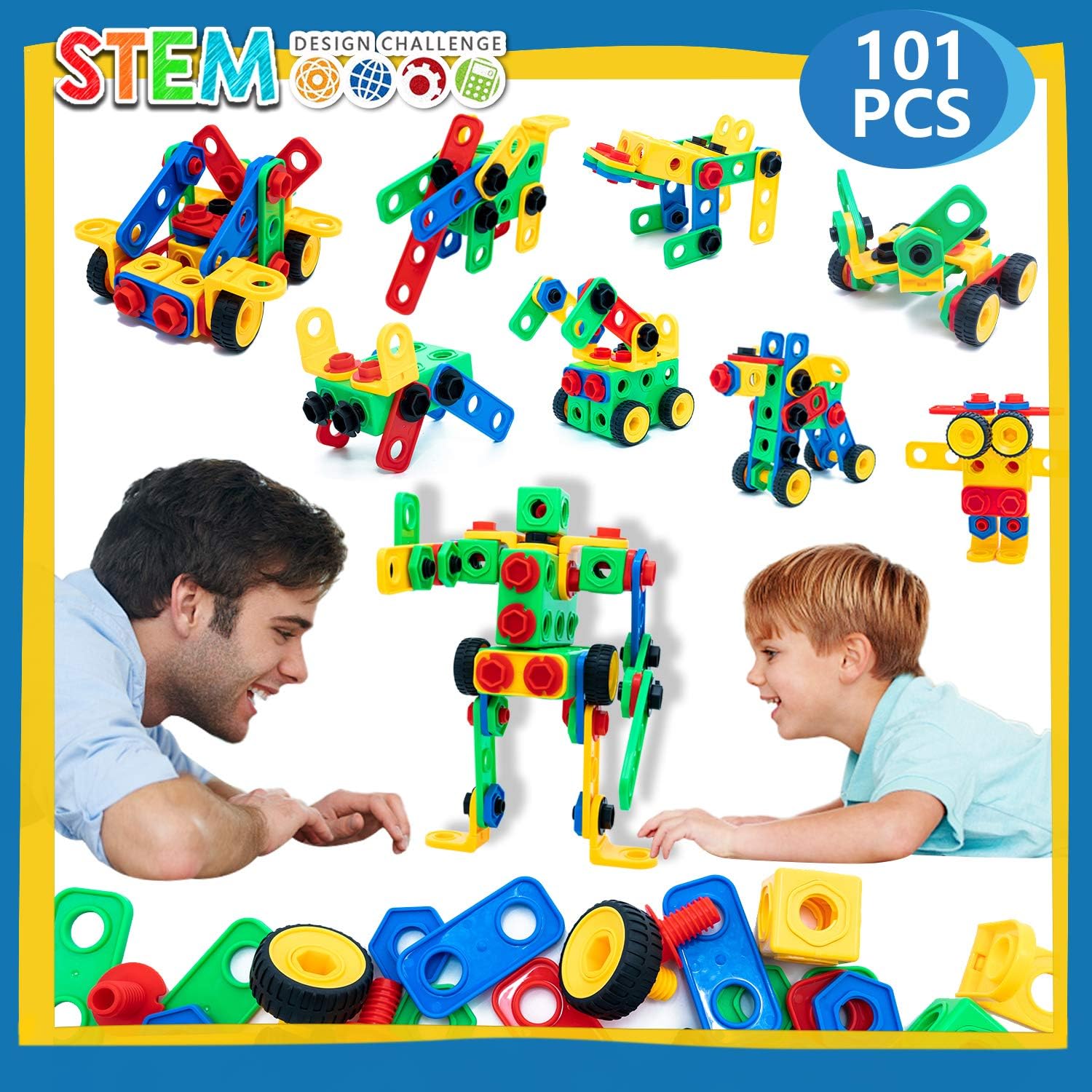 101 piece stem toys kit