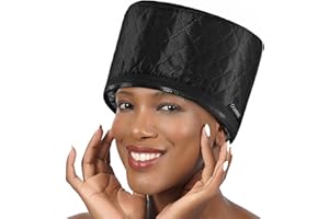 High-Power Hair Steamer Cap for Natural Hair – Deep Conditioning, Easy to Use, Adjustable Heat & Timer, at-Home Salon Treatment for Black Hair Care, Moisture & Repair Treatment for Healthy Hair