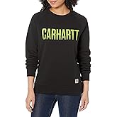 Carhartt womens Exclusive Midweight Relaxed Fit Graphic Crew Neck SweatshirtSweater