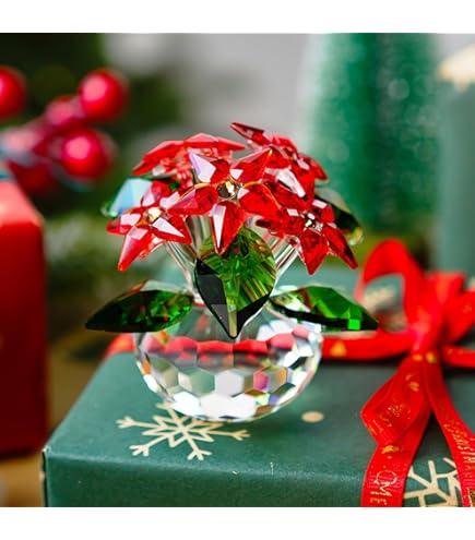 Amazon.com: Swarovski Poinsettia Red One Size : Home & Kitchen