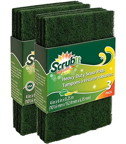 Scotch-Brite Pads Abrasivi Medium Duty 902 | Confezione Da 6 Per Friggitrici E Pulizia Cucina