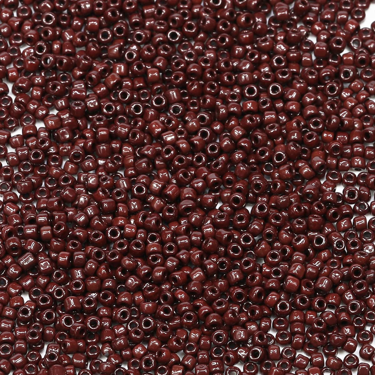 Bala&Fillic Coffe Color 3mm Seed Beads About 3600pcs/100Grams in Bag, 8/0 Glass Craft Beads for Making Bracelet Necklace Earring(Coffe)