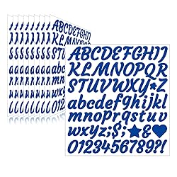 Llewyn 730 Pieces 10 Sheets Letter Stickers,Self