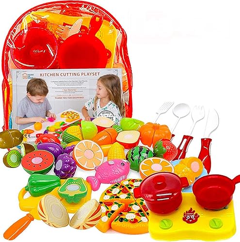 Kitchen Play Food Toys Cutting Fruit Vegetables Fun Cooking